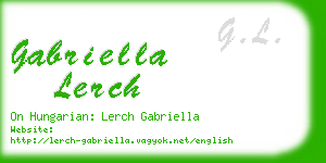 gabriella lerch business card
